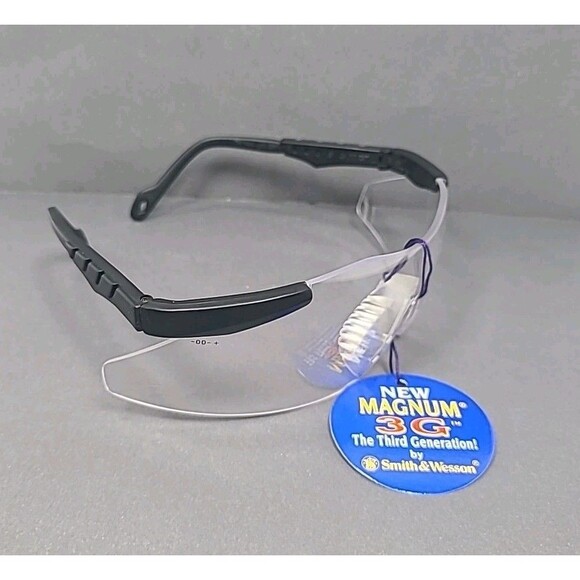 Smith & Wesson 12993 Magnum 3G, Safety Glasses Anti-Scratch, Clear Lens - Picture 1 of 4